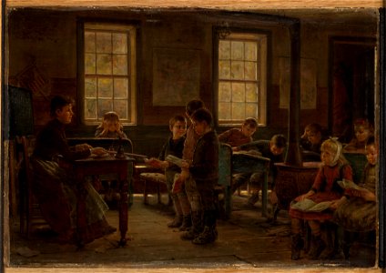 Edward Lamson Henry - A Country School - 1948.98 - Yale University Art Gallery. Free illustration for personal and commercial use.