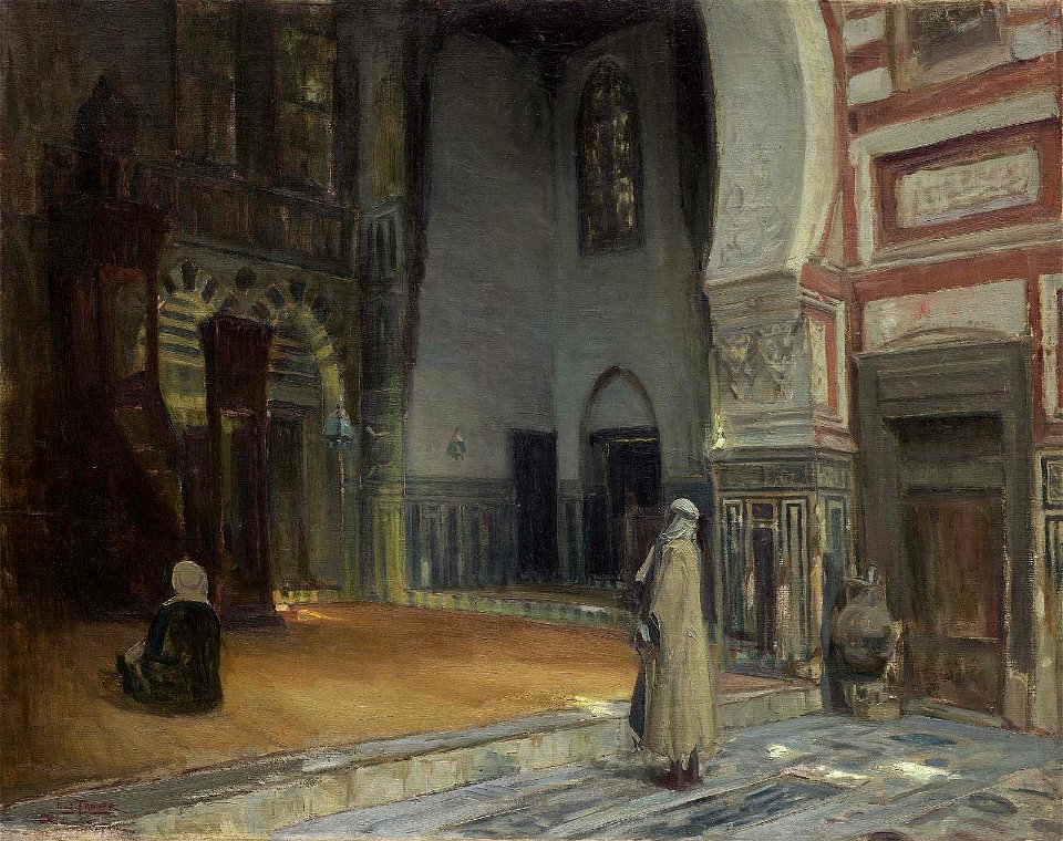 Henry Ossawa Tanner - Interior of a Mosque, Cairo - 2005.92 - Museum of Fine Arts