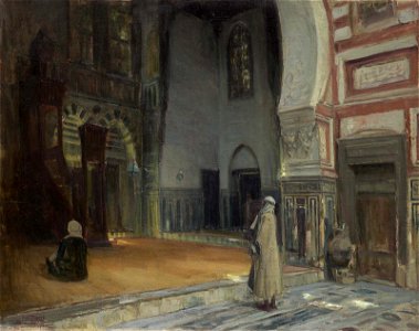 Henry Ossawa Tanner - Interior of a Mosque, Cairo - 2005.92 - Museum of Fine Arts