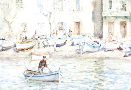 Henry Scott Tuke - Boats at Cassis