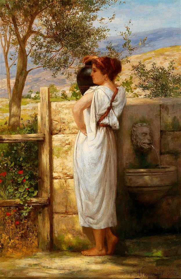 Henryk Siemiradzki - By the fountain II