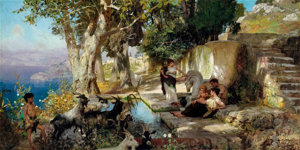 Henryk siemiradzki and studio at the fountain105436) (1)