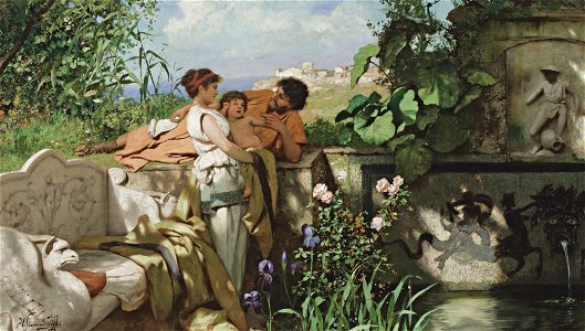 Henryk Siemiradzki - By the fountain