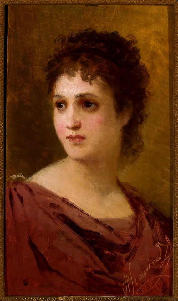 Henryk Siemiradzki - Head of a woman - MP 2047 MNW - National Museum in Warsaw