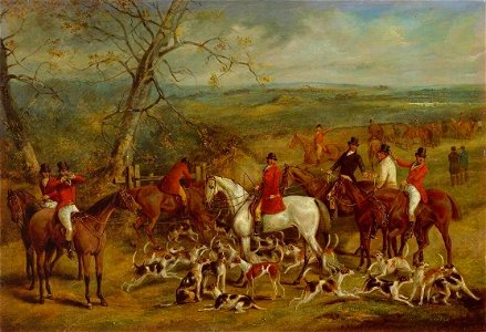 Henry Thomas Alken (1785-1851) - The Belvoir Hunt, The Meet - T02352 - Tate