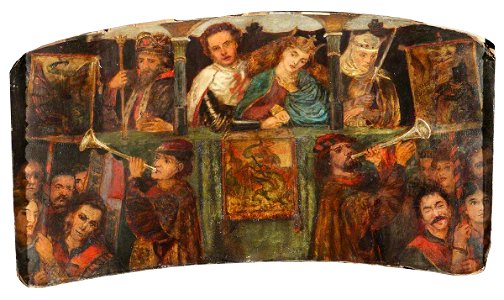 Henry Treffry Dunn (1838-1899) - The Theodore Watts-Dunton Cabinet, The Wedding of Saint George - 1288304.10 - National Trust