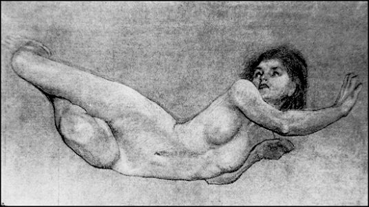 Herbert James Draper, Figure Study for The Sea Maiden