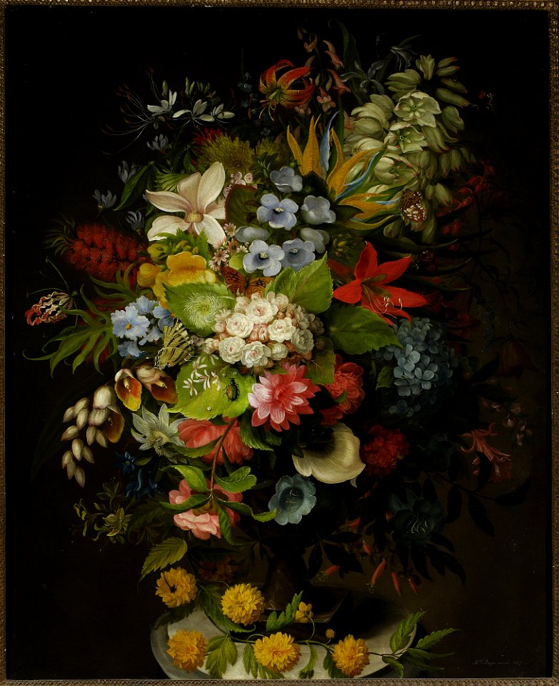 Henryka Beyer - Bouquet of flowers in a vase - MP 4267 - National Museum in Warsaw