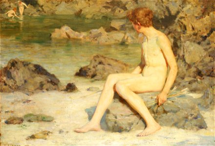 Henry Scott Tuke - Cupid and Sea Nymphs, 1899