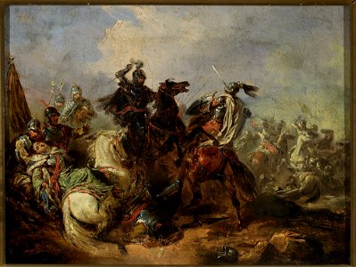 Henryk Pillati - Battle of Lithuanians with the Teutonic knights - MP 2493 MNW - National Museum in Warsaw