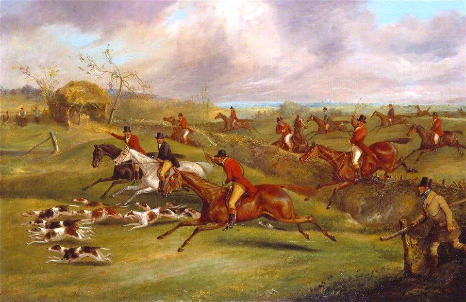 Henry Thomas Alken (1785-1851) - The Belvoir Hunt, Full Cry - T02354 - Tate