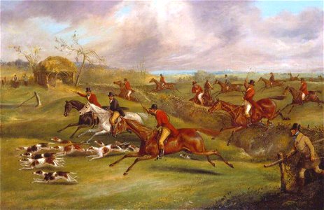 Henry Thomas Alken (1785-1851) - The Belvoir Hunt, Full Cry - T02354 - Tate
