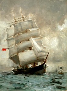 Henry Scott Tuke - Rounding the Manacle Buoy (1888)