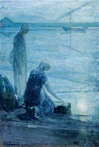 Henry Ossawa Tanner - Moses in the Bullrushes - 1983.95.197 - Smithsonian American Art Museum