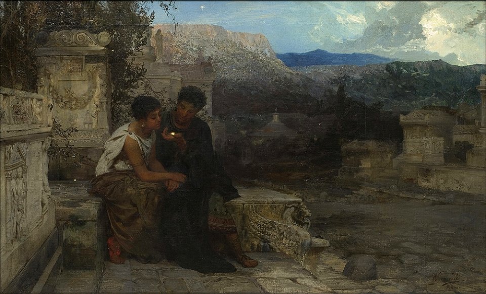 Henryk Siemiradzki - Noc w Pompejach