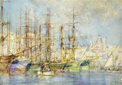 Henry Scott Tuke - Genoese shipping