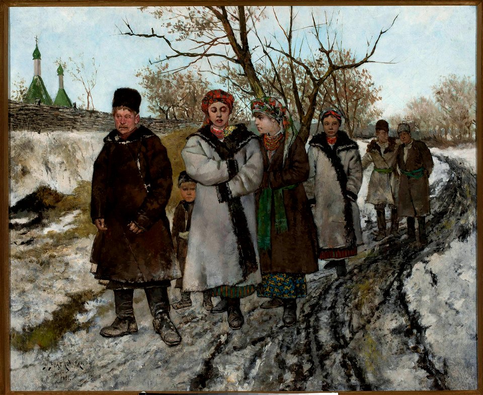 Henryk Piątkowski - Return from christening - MP 1971 - National Museum in Warsaw