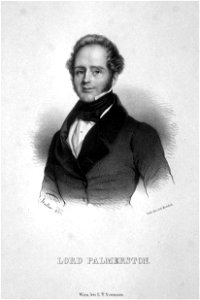Henry Temple Palmerston Litho
