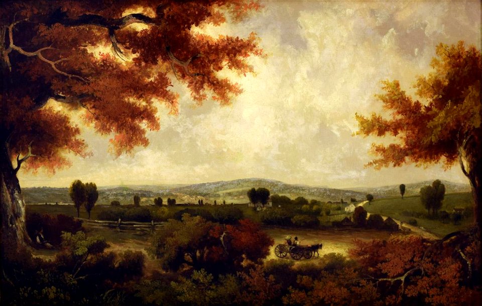 Henry Warren - Entrance to Columbia, Pennsylvania on the Susquehanna - 1971.5.1 - Reading Public Museum