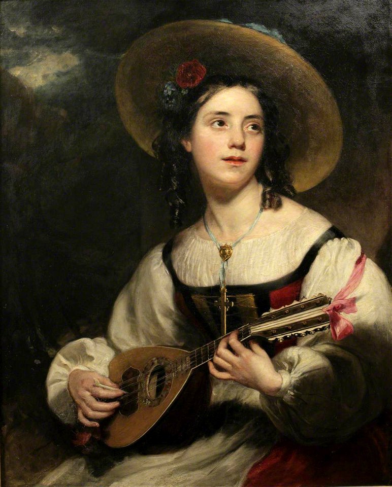 Henry William Pickersgill (1782-1875) - Emily Maria Pickersgill (1837–1924), Later Mrs George Hebberd Cable, in Spanish Costume - 509856 - National Trust