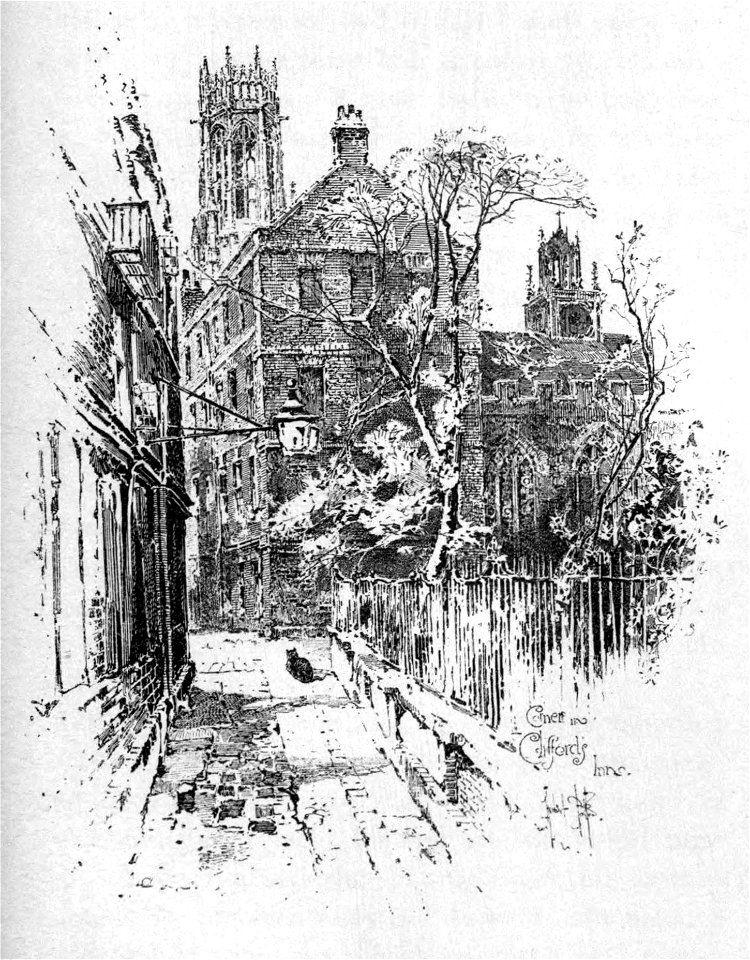 Herbert Railton - Corner in Clifford's Inn