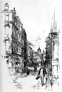 Herbert Railton - Staple Inn from Southampton Buildings