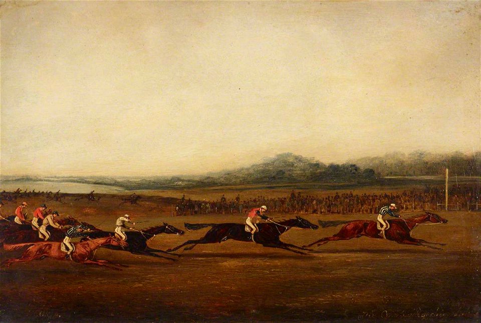Henry Thomas Alken (1785-1851) - The Cambridgeshire Stakes, Newmarket, 1849 - 515758 - National Trust