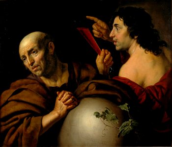 Heraclitus and Democritus by Jan van Bijlert Centraal Museum 2550