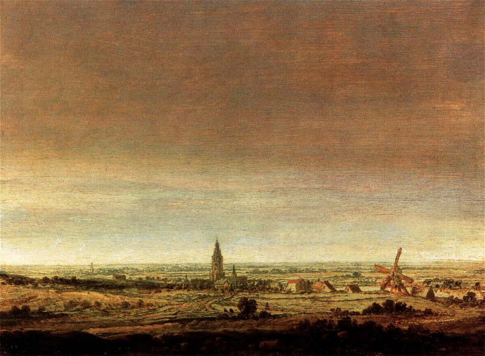Hercules Seghers - Landscape with City on a River - WGA21137