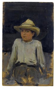 Henry Scott Tuke - Boy with hat 02