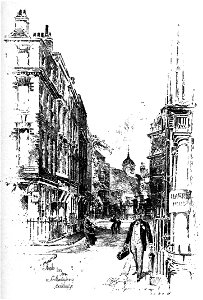 Herbert Railton - Staple Inn from Southampton Buildings (modified)