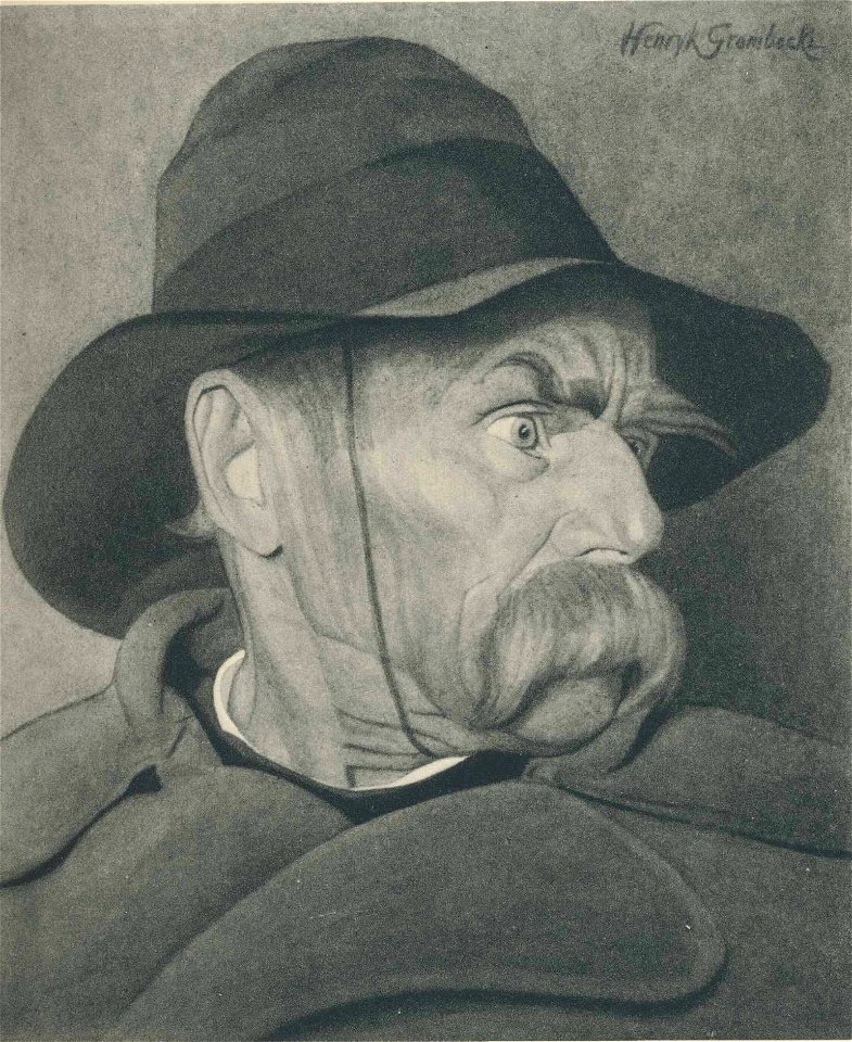 Henryk Grombecki (1883-1933), Orlinski Portrait, watercolour painting of 1920, repr. XVI