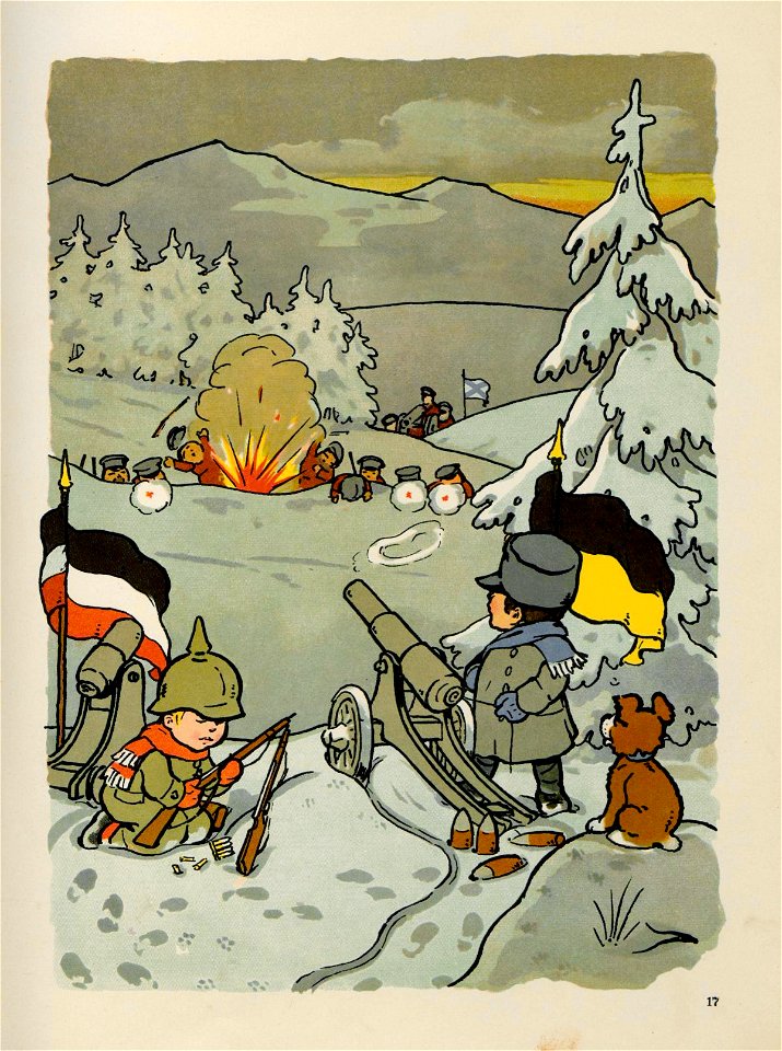 Herbert Rikli (1880-1939) - Hurra! Ein Kriegs-Bilderbuch - Stuttgart Loewes Verlag 1915 - WW1 German war propaganda 18