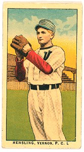 Hensling, Vernon Team, baseball card portrait LCCN2008677350