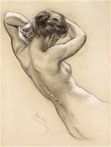 Herbert James Draper, Figure Study for Prospero