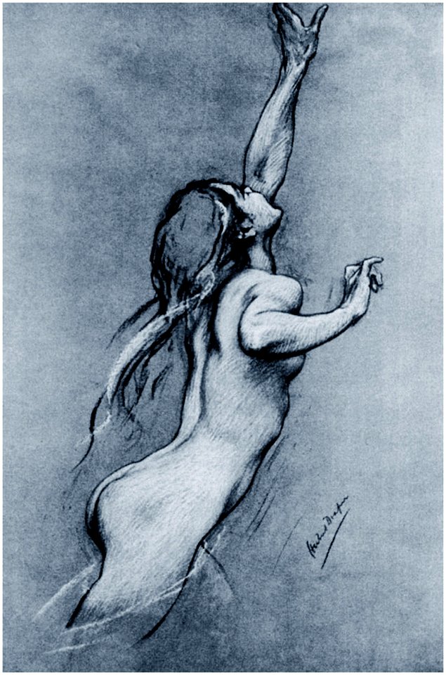 Herbert James Draper, Study for Flying Fish