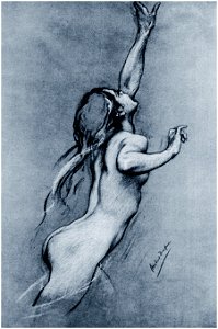 Herbert James Draper, Study for Flying Fish