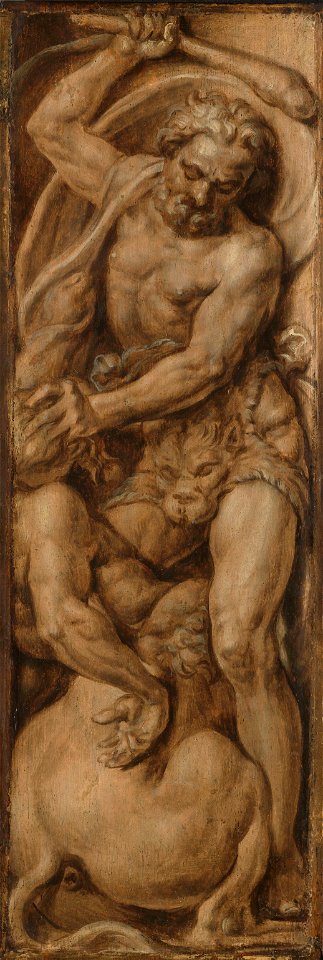 Hercules vernietigt de centaur Nessus Rijksmuseum SK-A-3513