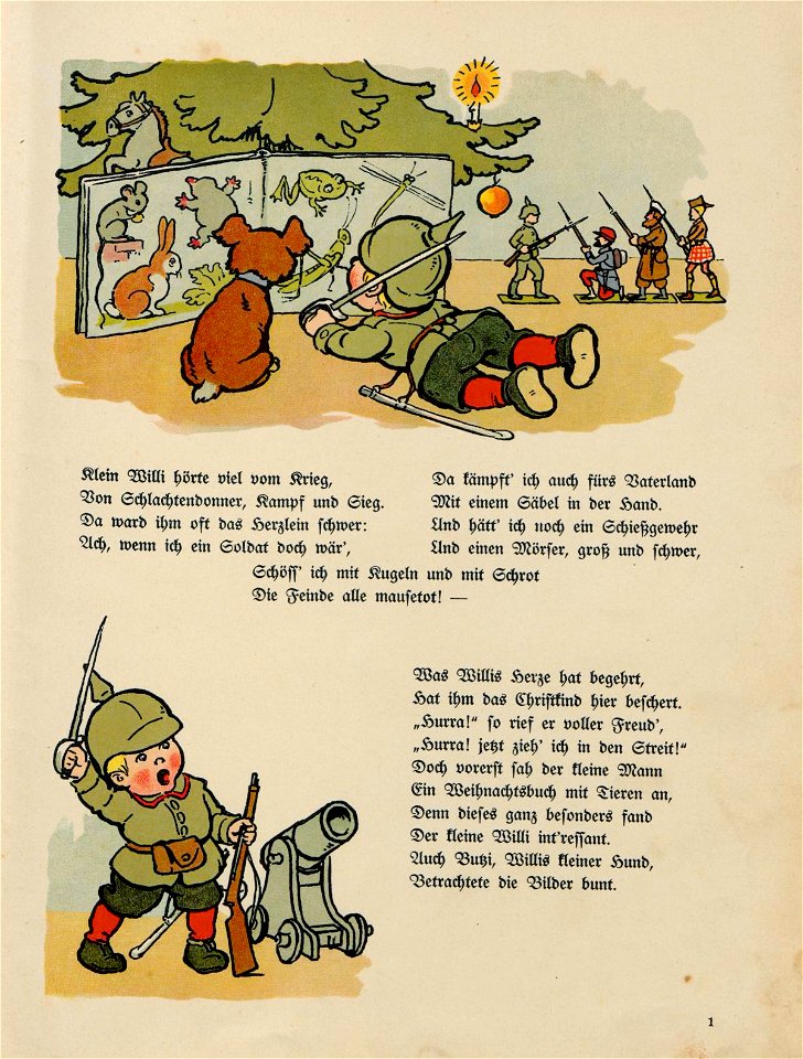 Herbert Rikli (1880-1939) - Hurra! Ein Kriegs-Bilderbuch - Stuttgart Loewes Verlag 1915 - WW1 German war propaganda 02