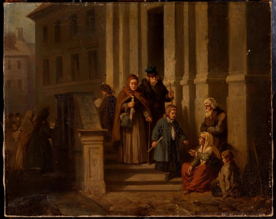 Henryk Pillati - In front of the church - MP 2525 MNW - National Museum in Warsaw
