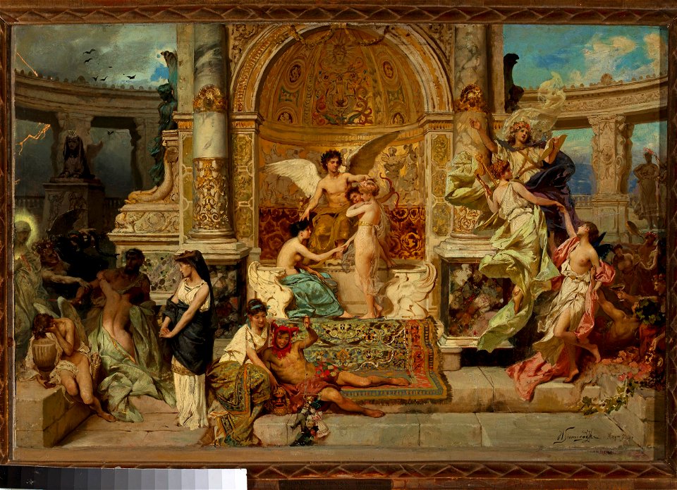 Henryk Siemiradzki - Stage curtain in the Kraków theatre, sketch - MP 2024 - National Museum in Warsaw