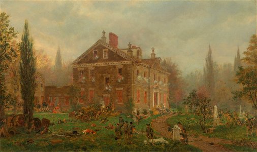 Edward Lamson Henry - The Attack on Chew's House during the Battle of Germantown, 1777 - 1982.770 - Art Institute of Chicago. Free illustration for personal and commercial use.