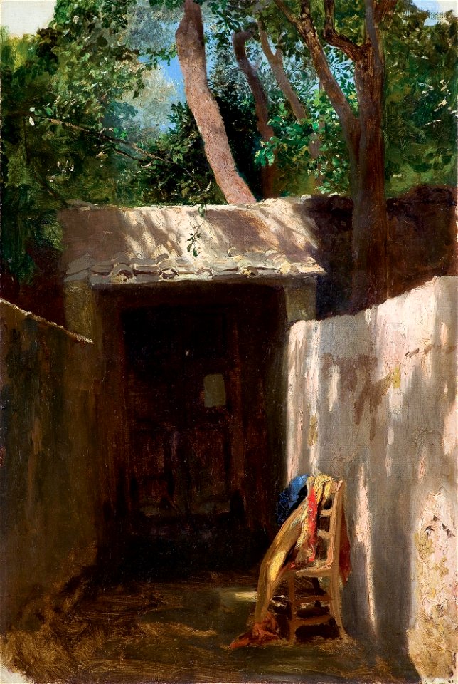 Henryk Siemiradzki - Podwórko. Krajobraz