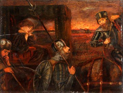 Henry Treffry Dunn (1838-1899) - The Theodore Watts-Dunton Cabinet, The Princess Sabra Taken to the Dragon - 1288304.3 - National Trust