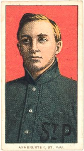 Herman Armbruster, St. Paul Team, baseball card portrait LCCN2008677030