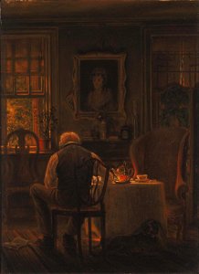 Edward Lamson Henry - The Widower - 1979.5.6 - Smithsonian American Art Museum. Free illustration for personal and commercial use.