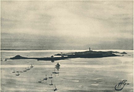 Henryk Grombecki (1883-1933) Normandy Seascape, painting of 1927, repr.XXV