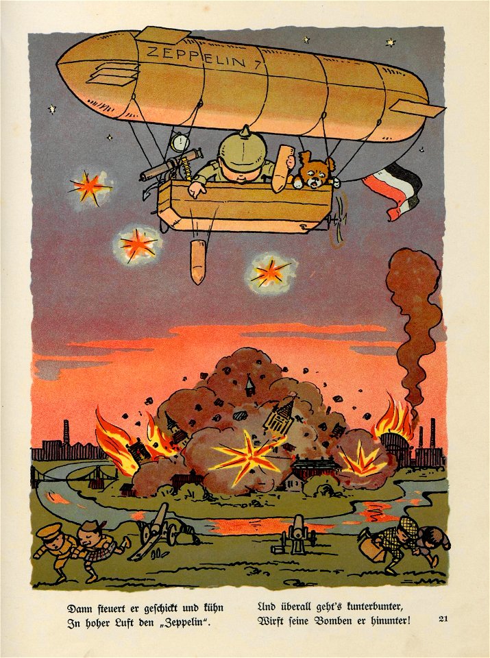 Herbert Rikli (1880-1939) - Hurra! Ein Kriegs-Bilderbuch - Stuttgart Loewes Verlag 1915 - WW1 German war propaganda 22