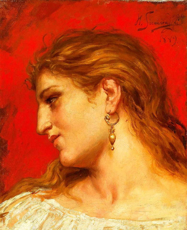 Henryk Siemiradzki - Study for the painting Phryne at the Festival of Poseidon in Eleusis