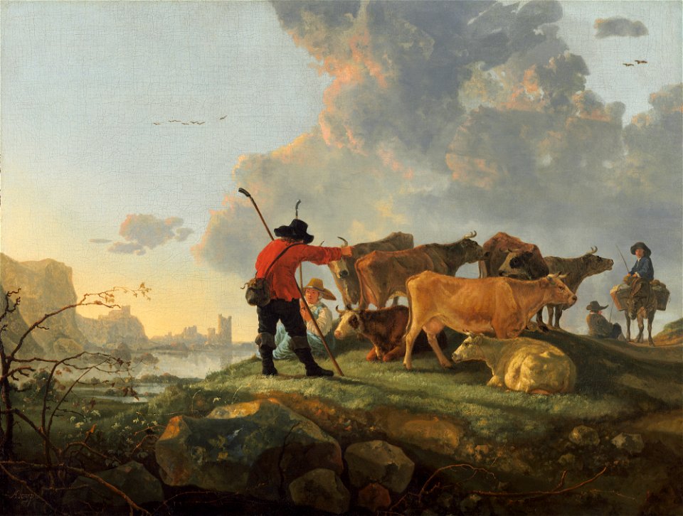 Herdsmen Tending Cattle A16300